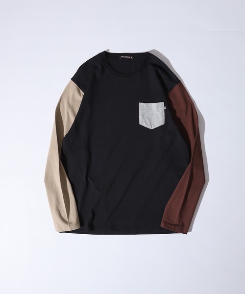 FUNALIVE(ファンアライブ)の「US cotton pockets long sleeve Tee / USコットン ポケット付きロングTシャツ(Tシャツ/カットソー・メンズ・ベージュ/ネイビー/チャコール/グリーン/オフホワイト/杢グレー/ブルー/ブラック/ブラウン系1/ピンク/ベージュ系1/ネイビー系1/ブラック系1/ブラウン・M/L/XL)」の4枚目の写真