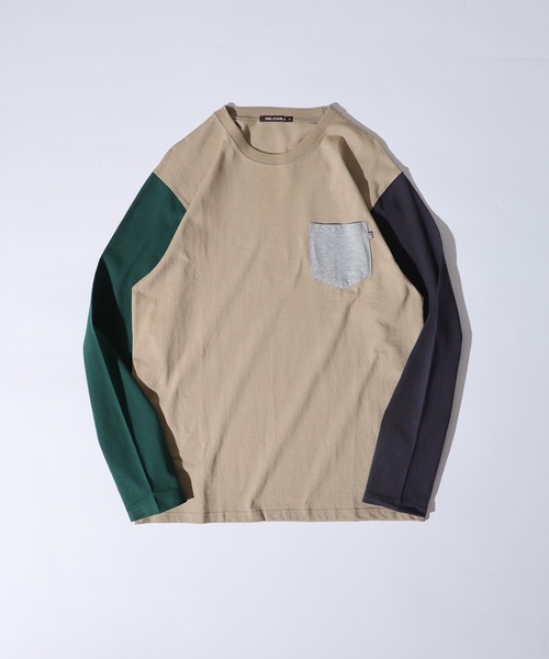 FUNALIVE(ファンアライブ)の「US cotton pockets long sleeve Tee / USコットン ポケット付きロングTシャツ(Tシャツ/カットソー・メンズ・ベージュ/ネイビー/チャコール/グリーン/オフホワイト/杢グレー/ブルー/ブラック/ブラウン系1/ピンク/ベージュ系1/ネイビー系1/ブラック系1/ブラウン・M/L/XL)」の9枚目の写真