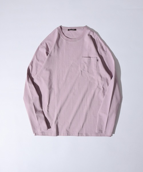 FUNALIVE(ファンアライブ)の「US cotton pockets long sleeve Tee / USコットン ポケット付きロングTシャツ(Tシャツ/カットソー・メンズ・ベージュ/ネイビー/チャコール/グリーン/オフホワイト/杢グレー/ブルー/ブラック/ブラウン系1/ピンク/ベージュ系1/ネイビー系1/ブラック系1/ブラウン・M/L/XL)」の14枚目の写真