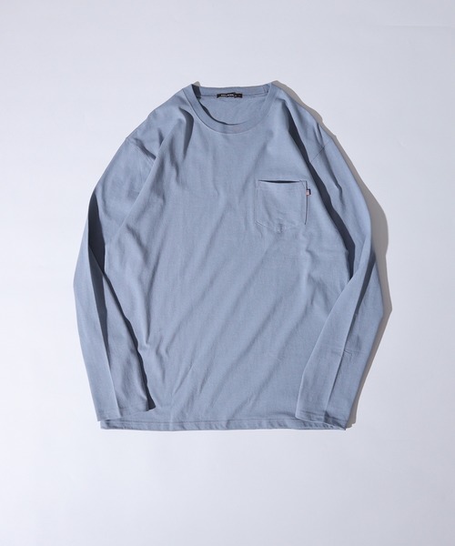 FUNALIVE(ファンアライブ)の「US cotton pockets long sleeve Tee / USコットン ポケット付きロングTシャツ(Tシャツ/カットソー・メンズ・ベージュ/ネイビー/チャコール/グリーン/オフホワイト/杢グレー/ブルー/ブラック/ブラウン系1/ピンク/ベージュ系1/ネイビー系1/ブラック系1/ブラウン・M/L/XL)」の12枚目の写真