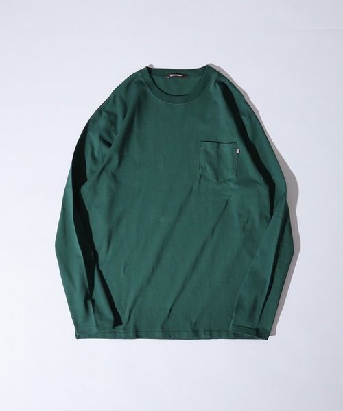 FUNALIVE(ファンアライブ)の「US cotton pockets long sleeve Tee / USコットン ポケット付きロングTシャツ(Tシャツ/カットソー・メンズ・ベージュ/ネイビー/チャコール/グリーン/オフホワイト/杢グレー/ブルー/ブラック/ブラウン系1/ピンク/ベージュ系1/ネイビー系1/ブラック系1/ブラウン・M/L/XL)」の10枚目の写真