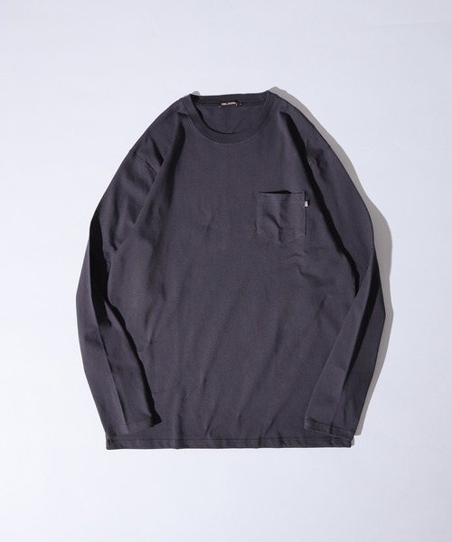FUNALIVE(ファンアライブ)の「US cotton pockets long sleeve Tee / USコットン ポケット付きロングTシャツ(Tシャツ/カットソー・メンズ・ベージュ/ネイビー/チャコール/グリーン/オフホワイト/杢グレー/ブルー/ブラック/ブラウン系1/ピンク/ベージュ系1/ネイビー系1/ブラック系1/ブラウン・M/L/XL)」の1枚目の写真