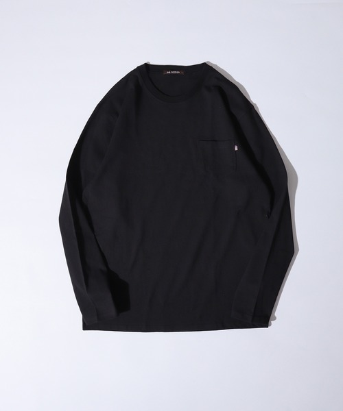 FUNALIVE(ファンアライブ)の「US cotton pockets long sleeve Tee / USコットン ポケット付きロングTシャツ(Tシャツ/カットソー・メンズ・ベージュ/ネイビー/チャコール/グリーン/オフホワイト/杢グレー/ブルー/ブラック/ブラウン系1/ピンク/ベージュ系1/ネイビー系1/ブラック系1/ブラウン・M/L/XL)」の3枚目の写真