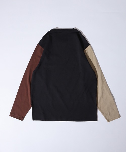 FUNALIVE(ファンアライブ)の「US cotton pockets long sleeve Tee / USコットン ポケット付きロングTシャツ(Tシャツ/カットソー・メンズ・ベージュ/ネイビー/チャコール/グリーン/オフホワイト/杢グレー/ブルー/ブラック/ブラウン系1/ピンク/ベージュ系1/ネイビー系1/ブラック系1/ブラウン・M/L/XL)」の15枚目の写真