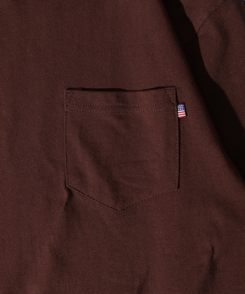 FUNALIVE(ファンアライブ)の「US cotton pockets long sleeve Tee / USコットン ポケット付きロングTシャツ(Tシャツ/カットソー・メンズ・ベージュ/ネイビー/チャコール/グリーン/オフホワイト/杢グレー/ブルー/ブラック/ブラウン系1/ピンク/ベージュ系1/ネイビー系1/ブラック系1/ブラウン・M/L/XL)」の18枚目の写真