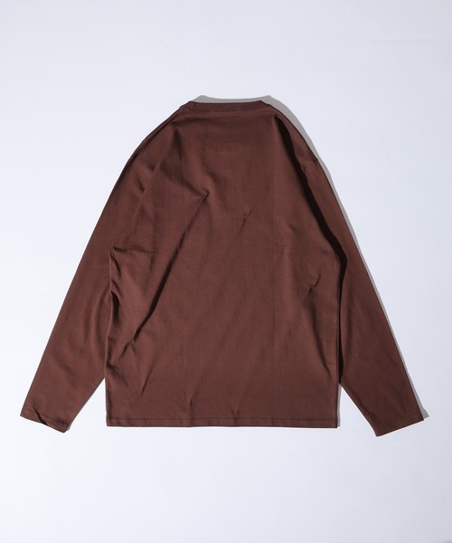 FUNALIVE(ファンアライブ)の「US cotton pockets long sleeve Tee / USコットン ポケット付きロングTシャツ(Tシャツ/カットソー・メンズ・ベージュ/ネイビー/チャコール/グリーン/オフホワイト/杢グレー/ブルー/ブラック/ブラウン系1/ピンク/ベージュ系1/ネイビー系1/ブラック系1/ブラウン・M/L/XL)」の16枚目の写真