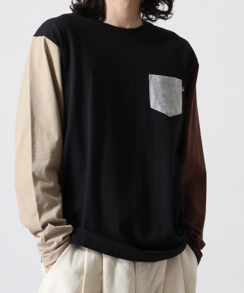FUNALIVE(ファンアライブ)の「US cotton pockets long sleeve Tee / USコットン ポケット付きロングTシャツ(Tシャツ/カットソー・メンズ・ベージュ/ネイビー/チャコール/グリーン/オフホワイト/杢グレー/ブルー/ブラック/ブラウン系1/ピンク/ベージュ系1/ネイビー系1/ブラック系1/ブラウン・M/L/XL)」の22枚目の写真