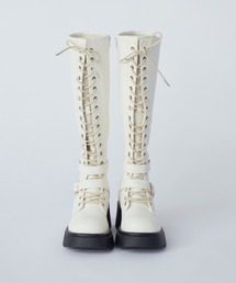 idem（イデム）の「lace up buckle long boots / レースアップロングブーツ（ブーツ）」