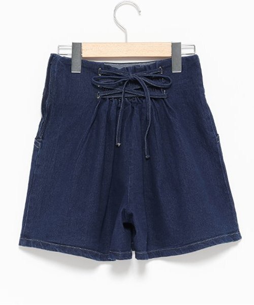 LOVETOXIC（ラブトキシック）の「バックレースアップショートパンツ（その他パンツ・キッズ・ブルー/グレー/ブラック・S/M/L）」の6枚目の写真