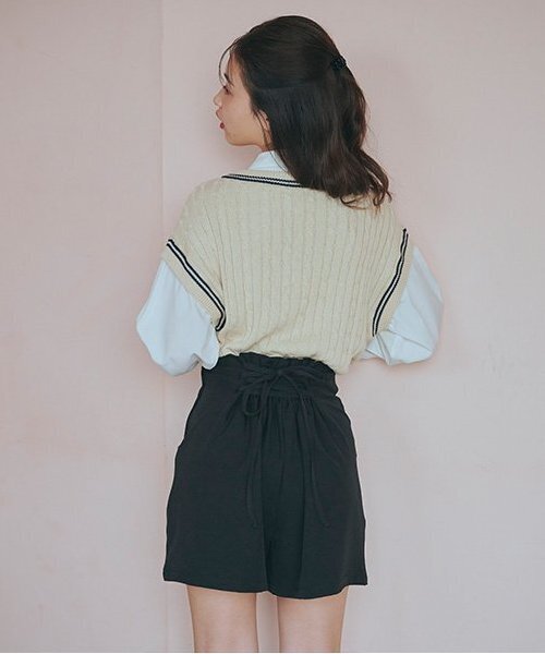 LOVETOXIC（ラブトキシック）の「バックレースアップショートパンツ（その他パンツ・キッズ・ブルー/グレー/ブラック・S/M/L）」の16枚目の写真