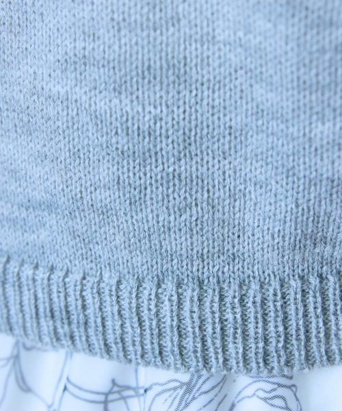 marun（マルン）の「＜大きいサイズ＞ ニットアームボレロ marun（カーディガン/ボレロ・レディース・ブラック/杢グレー・3L/LL/L/5L/4L）」の3枚目の写真