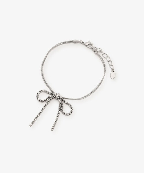 Afternoon Tea(アフタヌーンティー)の「リボンブレスレット(ブレスレット・レディース・シルバー/ゴールド・ONE SIZE)」の1枚目の写真