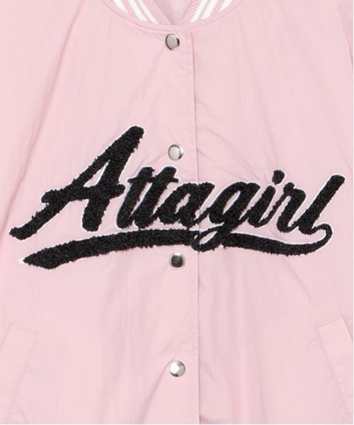 by LOVEiT(バイラビット)の「ナイロンスタジャン(ブルゾン・キッズ・ピンク/ブルー/ブラック・120cm/130cm/140cm/150cm/160cm)」の6枚目の写真