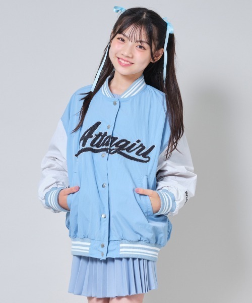 bibiy ネイビー セーラー襟付き スタジャン
