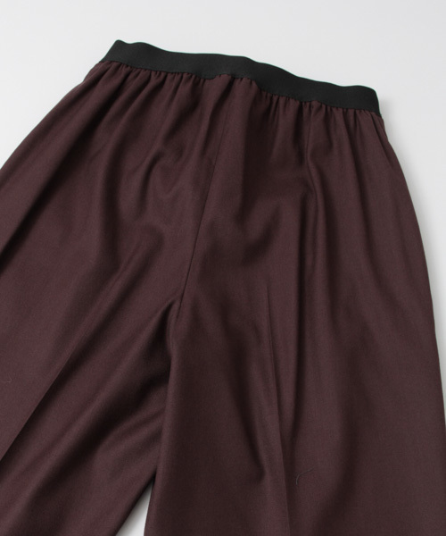 URBAN RESEARCH（アーバンリサーチ）の「UR 後ろゴムフラノクロップドパンツ（その他パンツ・レディース・ライトグレー/バーガンディー・36/38）」の4枚目の写真