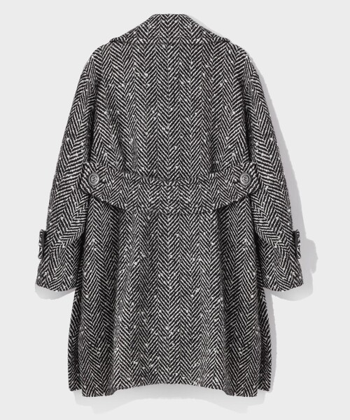 GRACE CLASS（グレースクラス）の「ヘリンボーンネップコート（その他アウター・レディース・ブラック・36）」の4枚目の写真