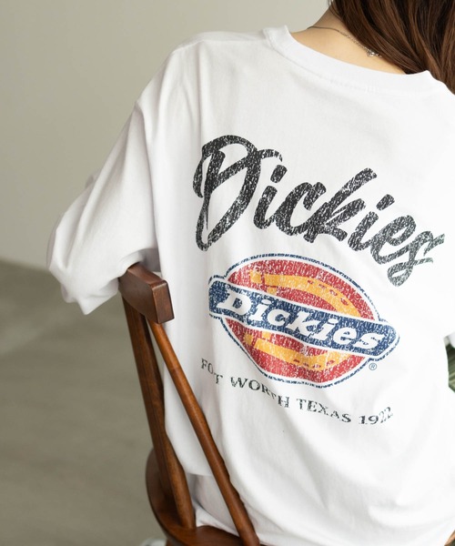 Dickies(ディッキーズ)の「バックプリント L/S TEE(Tシャツ/カットソー・メンズ・ブラック/ホワイト・M/L/XL/XXL)」の14枚目の写真