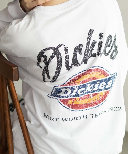 Dickies(ディッキーズ)の「バックプリント L/S TEE(Tシャツ/カットソー・メンズ・ブラック/ホワイト・M/L/XL/XXL)」の15枚目の写真