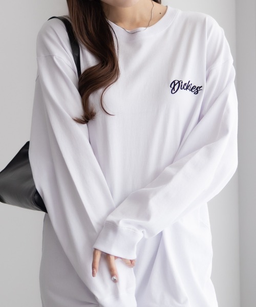 Dickies(ディッキーズ)の「バックプリント L/S TEE(Tシャツ/カットソー・メンズ・ブラック/ホワイト・M/L/XL/XXL)」の4枚目の写真