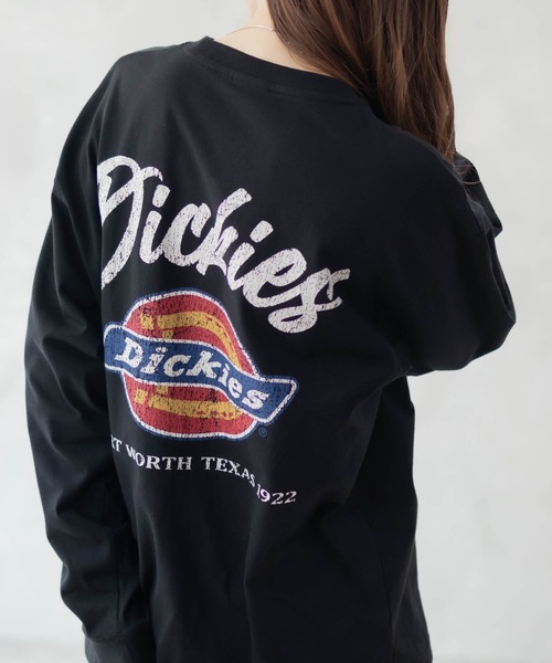 Dickies(ディッキーズ)の「バックプリント L/S TEE(Tシャツ/カットソー・メンズ・ブラック/ホワイト・M/L/XL/XXL)」の6枚目の写真