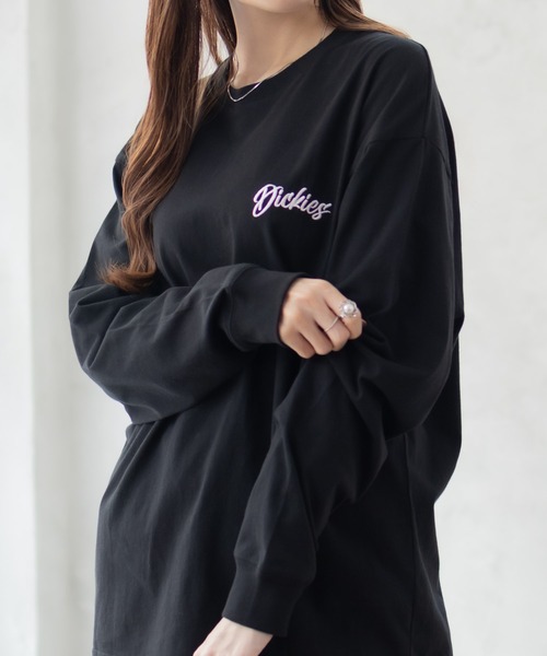 Dickies(ディッキーズ)の「バックプリント L/S TEE(Tシャツ/カットソー・メンズ・ブラック/ホワイト・M/L/XL/XXL)」の8枚目の写真