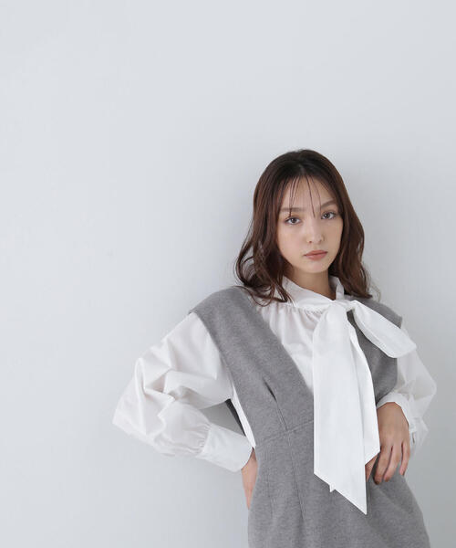 NATURAL BEAUTY BASIC - NATURAL BEAUTY BASIC サイドボウタイブラウス　M サイドボウタイブラウス｜ナチュラルビューティーベーシックの