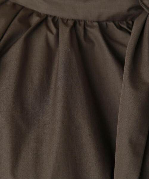 NATURAL BEAUTY BASIC（ナチュラルビューティーベーシック）の「◇サイドボウタイブラウス（シャツ/ブラウス・レディース・ブラウン/オフホワイト/グレイッシュベージュ・SMALL/MEDIUM）」の14枚目の写真