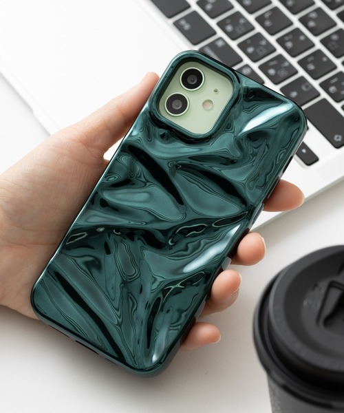 立体ウェーブ シワ感 iPhoneケース カバー（スマホケース/カバー