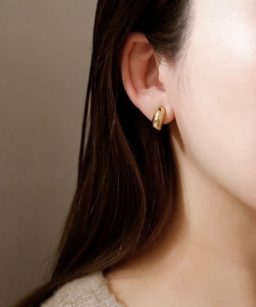 ciite' surgical stainless(シーテサージカルステンレス)の「【 金属アレルギー対応 】 メタル ぷっくり クリップイヤリング サージカルステンレス (両耳用) <付けやすさ改善◎>(イヤリング・レディース・ゴールド/シルバー/ピンクゴールド・FREE)」の12枚目の写真