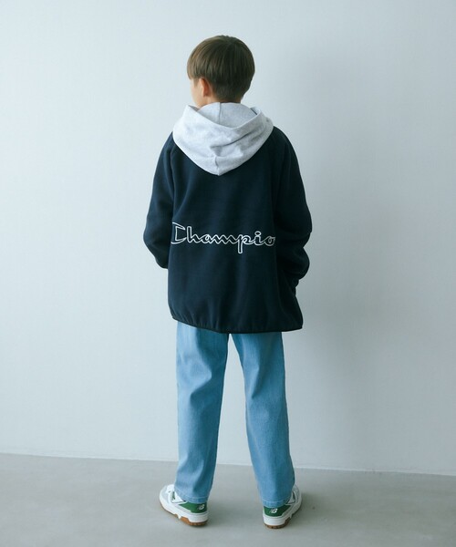 Champion(チャンピオン)の「<Champion>ジップ ジャケット / キッズ 130cm-160cm(ブルゾン・キッズ・ダークグリーン/ブラック/ネイビー・160cm/150cm/130cm/140cm)」の6枚目の写真