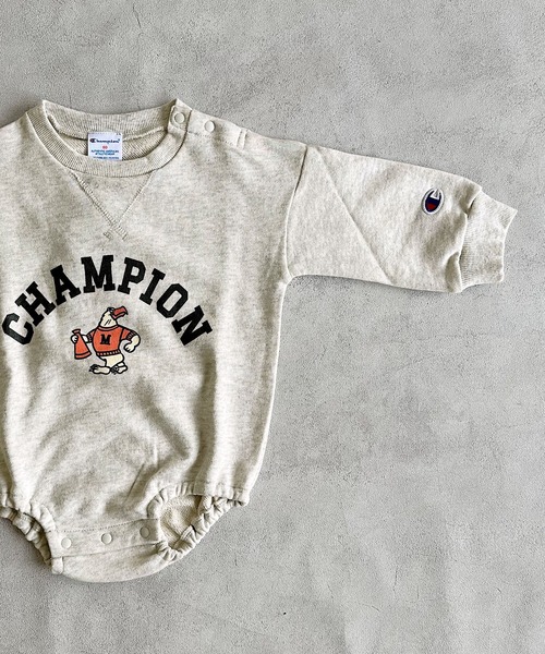 Champion(チャンピオン)の「【Champion】別注プリントロンパース(ロンパース・キッズ・パープル/キナリ/ブルー・80/70)」の9枚目の写真