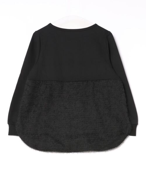 leswel(レスウェル)の「【L~5L 大きいサイズ】パール使いバックフェザー裏毛プルオーバー(Tシャツ/カットソー・レディース・ブラック/オフホワイト・LL/3L/4L/5L/L)」の16枚目の写真