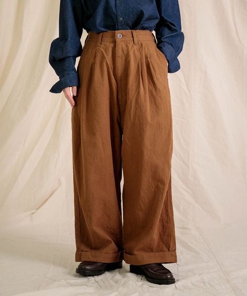 Brocante（ブロカント）の「[Brocante / ブロカント] 綿麻キャンバス マランパンツ（その他パンツ・レディース・ホワイト/ブラック/アイボリー/キャメル・2）」の4枚目の写真