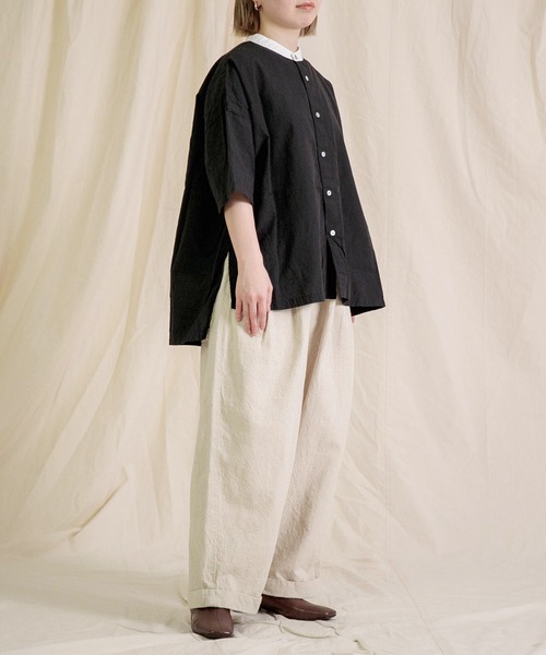 Brocante（ブロカント）の「[Brocante / ブロカント] 綿麻キャンバス マランパンツ（その他パンツ・レディース・ホワイト/ブラック/アイボリー/キャメル・2）」の18枚目の写真