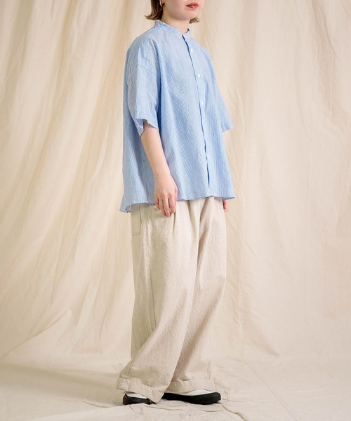 Brocante（ブロカント）の「[Brocante / ブロカント] 綿麻キャンバス マランパンツ（その他パンツ・レディース・ホワイト/ブラック/アイボリー/キャメル・2）」の17枚目の写真