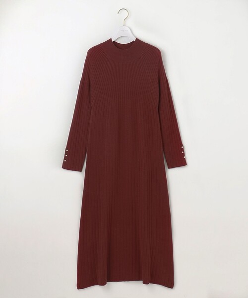 ANY SIS(エニィスィス)の「【洗える】求心リブニット ワンピース(ワンピース・レディース・ピンク系/カーキ系/グレー系・2)」の3枚目の写真