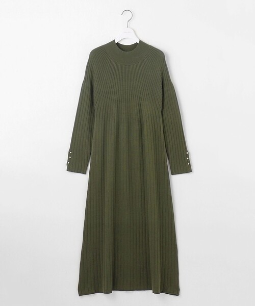 ANY SIS(エニィスィス)の「【洗える】求心リブニット ワンピース(ワンピース・レディース・ピンク系/カーキ系/グレー系・2)」の5枚目の写真