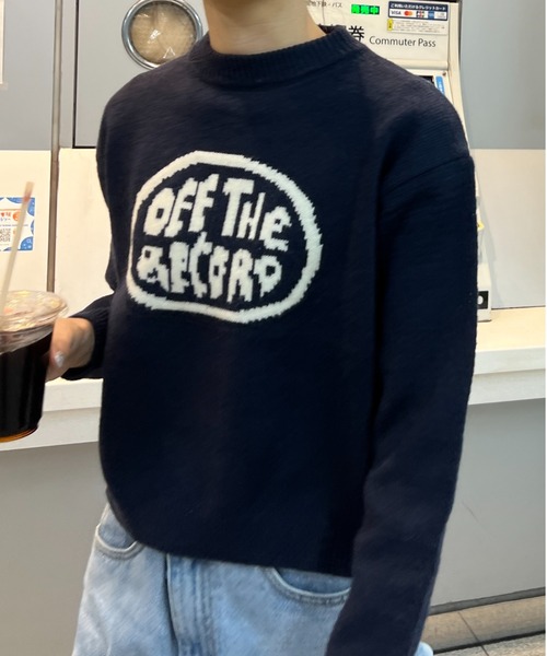 Sorriso（ソリッソ）の「フランとロゴ ニット セーター（ニット/セーター・レディース・ブラック・FREE）」の2枚目の写真