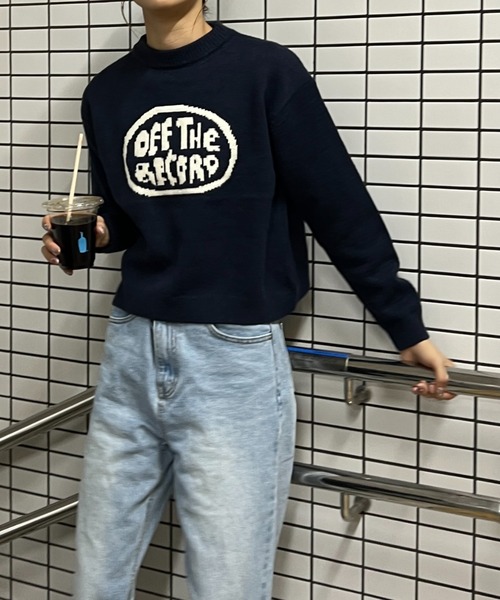 Sorriso（ソリッソ）の「フランとロゴ ニット セーター（ニット/セーター・レディース・ブラック・FREE）」の3枚目の写真