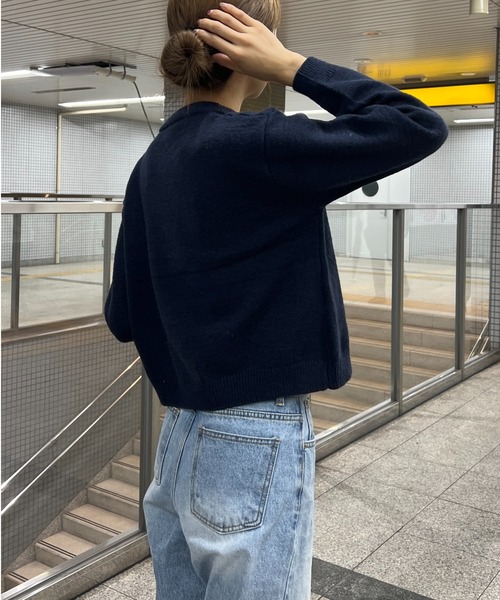 Sorriso（ソリッソ）の「フランとロゴ ニット セーター（ニット/セーター・レディース・ブラック・FREE）」の4枚目の写真