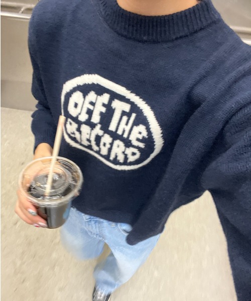 Sorriso（ソリッソ）の「フランとロゴ ニット セーター（ニット/セーター・レディース・ブラック・FREE）」の6枚目の写真