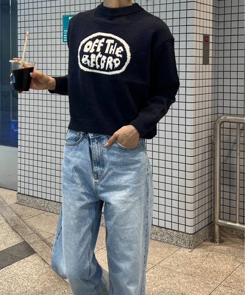 Sorriso（ソリッソ）の「フランとロゴ ニット セーター（ニット/セーター・レディース・ブラック・FREE）」の8枚目の写真