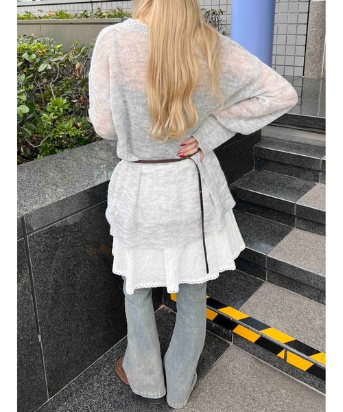 WC（ダブル シー）の「ルーズメッシュニット（ニット/セーター・レディース・ピンク/ブラック/サックスブルー/グレー・FREE）」の16枚目の写真