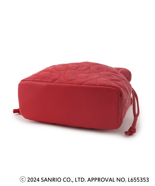 ITS'DEMO(イッツデモ)の「◆【ハローキティコラボ】リボンキルト巾着ミニショルダー(ショルダーバッグ・レディース・ブラック/オフホワイト/ワインレッド・00)」の15枚目の写真