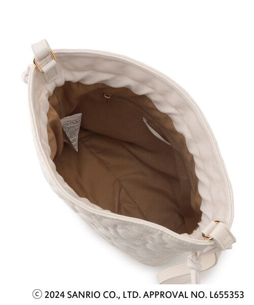 ITS'DEMO(イッツデモ)の「◆【ハローキティコラボ】リボンキルト巾着ミニショルダー(ショルダーバッグ・レディース・ブラック/オフホワイト/ワインレッド・00)」の17枚目の写真