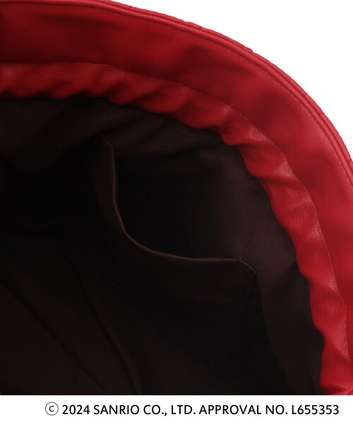 ITS'DEMO(イッツデモ)の「◆【ハローキティコラボ】リボンキルト巾着ミニショルダー(ショルダーバッグ・レディース・ブラック/オフホワイト/ワインレッド・00)」の20枚目の写真