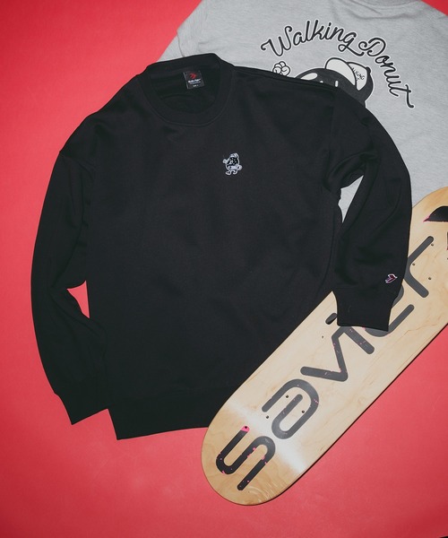 ビラボン ビッグシルエット スウェットトレーナー オールドヴィンテージ セール】【SAVIER/サビアー】WALKING DONUTSコラボ / バック