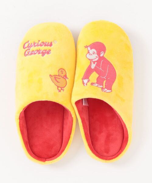 ACCOMMODE(アコモデ)の「【365Curious 】おさるのジョージ ルームシューズ(ルームシューズ/スリッパ・レディース・イエロー/レッド・FREE)」の5枚目の写真