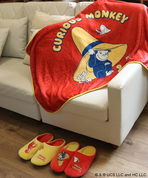 ACCOMMODE(アコモデ)の「【365Curious 】おさるのジョージ ルームシューズ(ルームシューズ/スリッパ・レディース・イエロー/レッド・FREE)」の8枚目の写真
