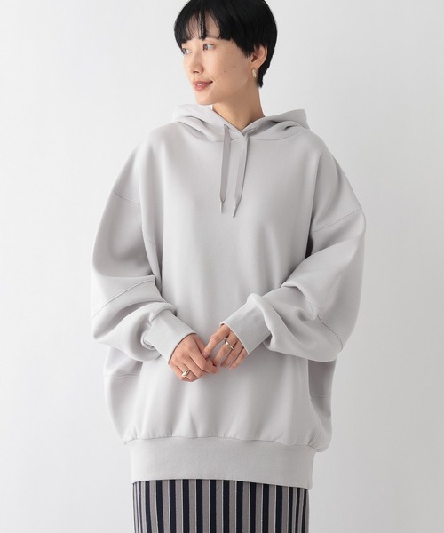 新品未使用☆レプシィム BIGフーディー グレー セール】切り替えBIGフーディー 147337（パーカー）｜LEPSIM